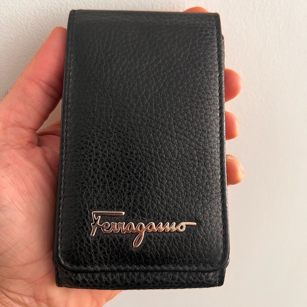 Ferragamo leather phone case or card holder